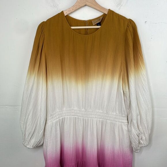 Universal Thread Women's GauzyTie-Dye Long Sleeve Tiered Dress Size XXL - Picture 2 of 15